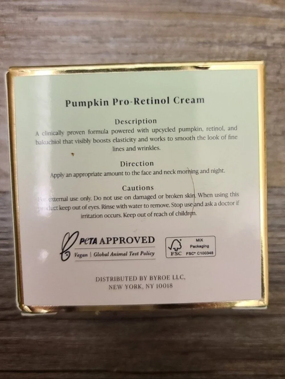 Byroe Pumpkin Pro-Retinol Cream